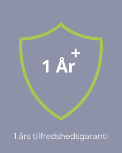1 ÅRS TILFREDSHEDSGARANTI