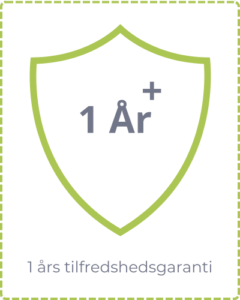 1 ÅRS TILFREDSHEDSGARANTI