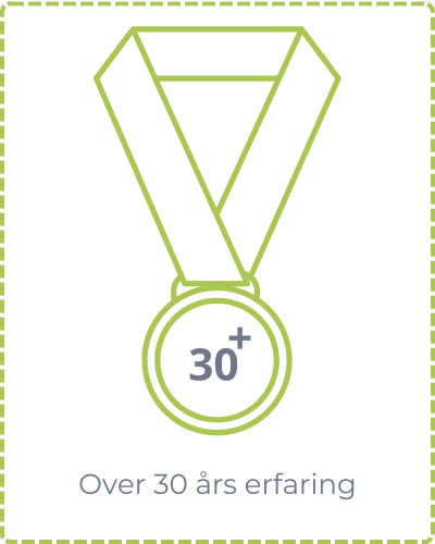 OVER 30 ÅRS ERFARING